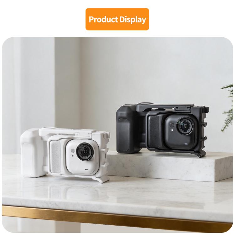 For Insta360 GO Ultra Sunnylife Street Photography Handle Ergonomic Hand Grip Quick Release Shutter Handle, For Insta360 GO Ultra (White), For Insta360 GO Ultra (Black)