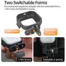Load image into Gallery viewer, For Insta360 GO Ultra Sunnylife Foldable Vertical-Horizontal Adapter Mount Protective Frame Mounting Brackets Housing Cover, For Insta360 GO Ultra