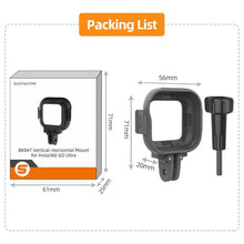 Load image into Gallery viewer, For Insta360 GO Ultra Sunnylife Foldable Vertical-Horizontal Adapter Mount Protective Frame Mounting Brackets Housing Cover, For Insta360 GO Ultra