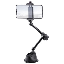 Single Suction Cup Articulating Friction Magic Arm Phone Clamp Mount, Single Suction Cup Magic Arm
