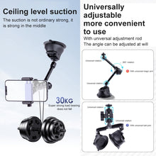 Load image into Gallery viewer, Single Suction Cup Articulating Friction Magic Arm Phone Clamp Mount, Single Suction Cup Magic Arm