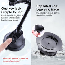 Load image into Gallery viewer, Single Suction Cup Articulating Friction Magic Arm Phone Clamp Mount, Single Suction Cup Magic Arm
