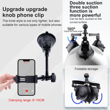 Load image into Gallery viewer, Single Suction Cup Articulating Friction Magic Arm Phone Clamp Mount, Single Suction Cup Magic Arm