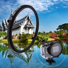 Load image into Gallery viewer, 58mm 3 in 1 Round Circle UV Lens Filter with Cap for GoPro HERO7 Black/6 /5, 58mm UV Lens