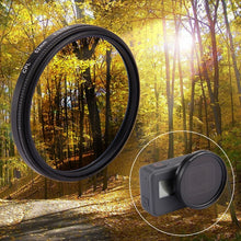 Load image into Gallery viewer, 52mm 3 in 1 Round Circle CPL Lens Filter with Cap for GoPro HERO7 Black/6 /5, 52mm CPL Lens