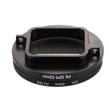 Load image into Gallery viewer, 52mm 3 in 1 Round Circle CPL Lens Filter with Cap for GoPro HERO7 Black/6 /5, 52mm CPL Lens