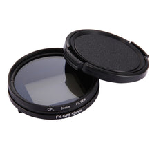 Load image into Gallery viewer, 52mm 3 in 1 Round Circle CPL Lens Filter with Cap for GoPro HERO7 Black/6 /5, 52mm CPL Lens