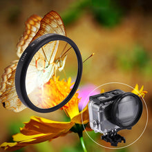 Load image into Gallery viewer, 58mm 2 in 1 10X Close-Up Lens Filter for GoPro HERO7 Black/6 /5, 58mm Close-Up Lens