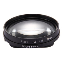 Load image into Gallery viewer, 58mm 2 in 1 10X Close-Up Lens Filter for GoPro HERO7 Black/6 /5, 58mm Close-Up Lens
