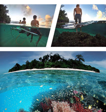 Load image into Gallery viewer, Shutter Trigger + Dome Port Lens Transparent Cover + Floating Hand Grip Diving Buoyancy Stick with Adjustable Anti-lost Strap &amp; Screw &amp; Wrench for GoPro HERO7 /6 /5, Transparent Cover+ Hand Grip