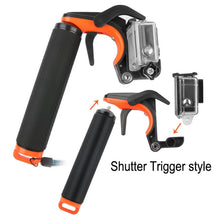 Load image into Gallery viewer, Shutter Trigger + Dome Port Lens Transparent Cover + Floating Hand Grip Diving Buoyancy Stick with Adjustable Anti-lost Strap &amp; Screw &amp; Wrench for GoPro HERO7 /6 /5, Transparent Cover+ Hand Grip