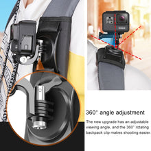 Load image into Gallery viewer, Hook and Loop Fastener Backpack Rec-Mounts Clip Clamp Mount with Screw for GoPro, Insta360, DJI and Other Action Cameras