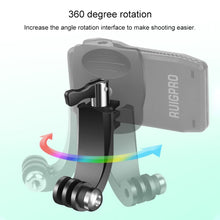 Load image into Gallery viewer, RUIGPRO 360 Degree Rotation J-Type Backpack Rec-Mounts Clip Clamp Mount with Screw for GoPro HERO9 Black / HERO8 Black /HERO7 /6 /5, DJI Osmo Action, Xiaoyi and Other Action Cameras