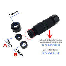 Load image into Gallery viewer, XY-17 IP68 Waterproof 3 Pin Straight Cable Connector, XY17