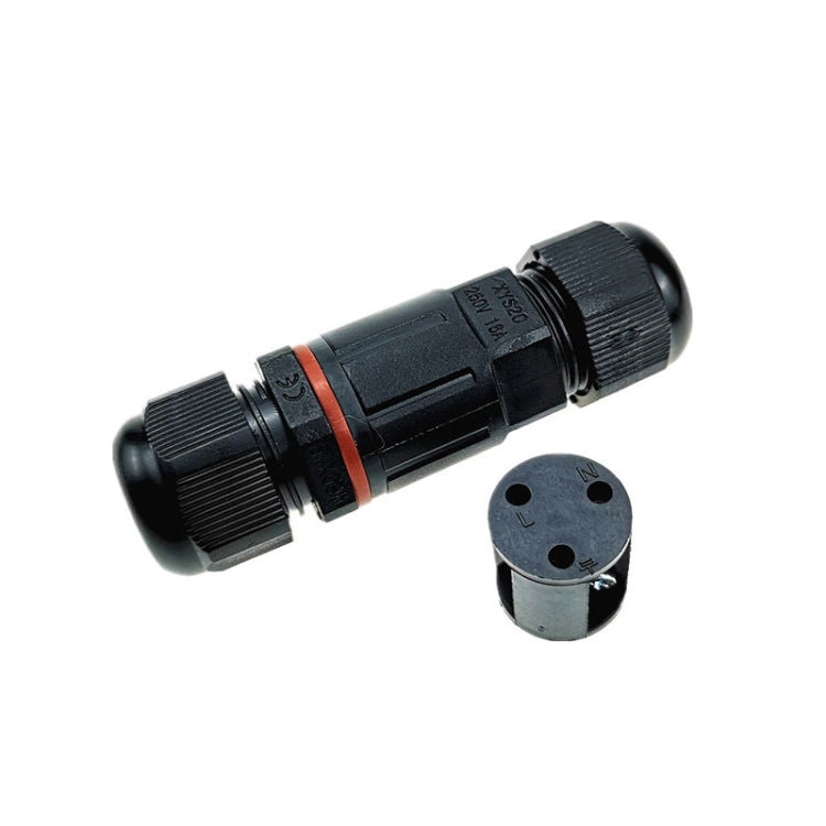 XYS20 IP68 Waterproof 3 Pin Straight Cable Connector, XYS20