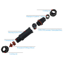 Load image into Gallery viewer, XYS20 IP68 Waterproof 3 Pin Straight Cable Connector, XYS20