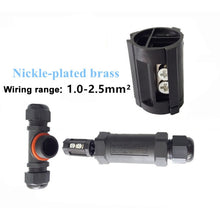 Load image into Gallery viewer, XY25 IP68 Waterproof 3 Pin T-type Cable Connector, XY25(T3)