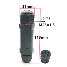 Load image into Gallery viewer, XY25 IP68 Waterproof 5 Pin Straight Cable Connector, XY25