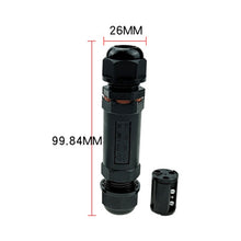 Load image into Gallery viewer, XY20 IP68 Waterproof 3 Pin Straight Cable Connector, XY20