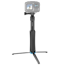 Load image into Gallery viewer, RUIGPRO One-piece Handheld Tripod Selfie Stick Telescopic Monopod Mount for GoPro, Insta360, DJI and Other Action Cameras, Black)