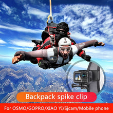 Load image into Gallery viewer, RUIGPRO 360 Degree Rotation Backpack Rec-Mounts Clip Clamp Mount + Phone Clamp for GoPro, Insta360, DJI and Other Action Cameras, Rec-Mounts+Clamp