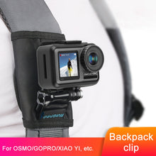 Load image into Gallery viewer, RUIGPRO Hook and Loop Fastener Backpack Rec-Mounts Clip Clamp Mount with Screw for GoPro, Insta360, DJI and Other Action Cameras, Hook and Loop Fastener Clip