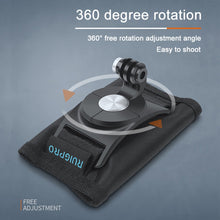 Load image into Gallery viewer, RUIGPRO Hook and Loop Fastener Backpack Rec-Mounts Clip Clamp Mount with Screw for GoPro, Insta360, DJI and Other Action Cameras, Hook and Loop Fastener Clip