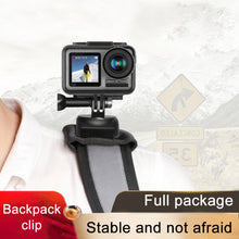 Load image into Gallery viewer, RUIGPRO Hook and Loop Fastener Backpack Rec-Mounts Clip Clamp Mount with Screw for GoPro, Insta360, DJI and Other Action Cameras, Hook and Loop Fastener Clip