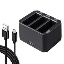 Load image into Gallery viewer, USB Triple Batteries Charger with LED Indicator Light for DJI OSMO Action, Charger