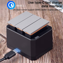 Load image into Gallery viewer, USB Triple Batteries Charger with LED Indicator Light for DJI OSMO Action, Charger