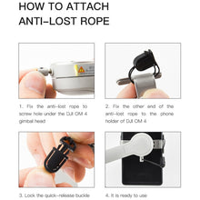 Load image into Gallery viewer, STARTRC Phone Holder Clip Anti-lost Rope Strap Anti-drop for DJI OM4 / Osmo Mobile 3