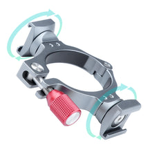 Load image into Gallery viewer, Stabilizer Extension Bracket Ring Adapter with Dual Cold Shoe Base for DJI OM4 / Osmo Mobile 3, Bracket For DJI OM4