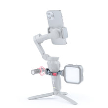 Load image into Gallery viewer, Stabilizer Extension Bracket Ring Adapter with Dual Cold Shoe Base for DJI OM4 / Osmo Mobile 3, Bracket For DJI OM4