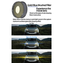 Load image into Gallery viewer, JSR Streak Drawing Lens Filter For DJI Osmo Action 3, Streak Gold, Streak Blue