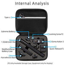 Load image into Gallery viewer, For DJI Osmo Action 3 Carrying Storage Case Bag,Size: 24 x 19 x 9cm, For DJI Osmo Action 3  24 x 19 x 9cm, 24 x 19 x 9cm