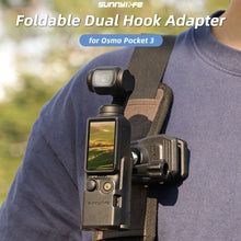 Load image into Gallery viewer, For DJI OSMO Pocket 3 Sunnylife Expansion Adapter Foldable Dual Hooks Adapter Protective Case Bracket, OP3-AD748