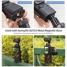 Load image into Gallery viewer, For DJI OSMO Pocket 3 Sunnylife Expansion Adapter Foldable Dual Hooks Adapter Protective Case Bracket, OP3-AD748