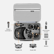 Load image into Gallery viewer, For DJI Avata 360 STARTRC Upgraded Shoulder PU Storage Bag Motion-Sensing Fly Kit Handbag, For DJI Avata 360