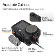 Load image into Gallery viewer, For DJI Osmo Action 6 Sunnylife Protective Case Frame Mount AdapterHousing Case with Detachable Sun Hood, For DJI Osmo Action 6