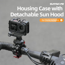 Load image into Gallery viewer, For DJI Osmo Action 6 Sunnylife Protective Case Frame Mount AdapterHousing Case with Detachable Sun Hood, For DJI Osmo Action 6
