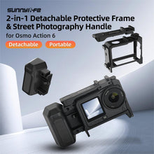 Load image into Gallery viewer, For DJI Action 6 Sunnylife 2-in-1 Detachable Protective Frame &amp; Street Photography Handle Ergonomic Hand Grip Quick Release Shutter Handle, For DJI Action 6