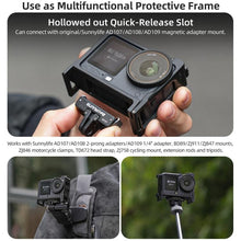 Load image into Gallery viewer, For DJI Action 6 Sunnylife 2-in-1 Detachable Protective Frame &amp; Street Photography Handle Ergonomic Hand Grip Quick Release Shutter Handle, For DJI Action 6