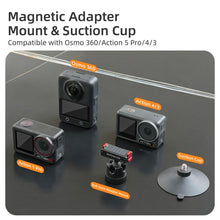 Load image into Gallery viewer, Sunnylife Magnetic Quick-Release Ball-Joint Adapter Mount 360 Rotatable Suction Cup Bracket For DJI Osmo 360 / Action 5 Pro / 4 / 3, For DJI Osmo 360 / Action 5 Pro / 4 / 3