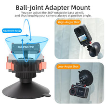 Load image into Gallery viewer, Sunnylife Magnetic Quick-Release Ball-Joint Adapter Mount 360 Rotatable Suction Cup Bracket For DJI Osmo 360 / Action 5 Pro / 4 / 3, For DJI Osmo 360 / Action 5 Pro / 4 / 3