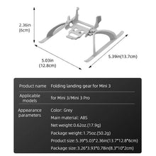 Load image into Gallery viewer, For DJI Mini 3 / 3 Pro BRDRC Folding Heightened Landing Gear Training Rack, For DJI Mini 3 / 3 Pro