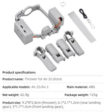 Load image into Gallery viewer, For DJI Mavic Air 2 / Air 2S Air-Dropping System Thrower Parabolic, For DJI Mavic Air 2 / Air 2S