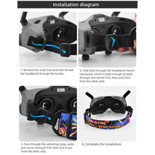 Load image into Gallery viewer, BRDRC Colorful Graffiti Headband Fixed Strap For DJI Aavta Goggles 2 / FPV Goggles V2
