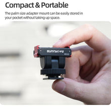 Load image into Gallery viewer, Sunnylife AD118 Sunnylife Cold Shoe Magnetic Quick Release Adapter Mount 1/4 180 Tilt Adjustable Selfie Stick Adapter Stand For DJI Osmo 360 / Action 5 Pro / 4 / 3, AD118 For DJI Osmo 360 / Action 5 Pro