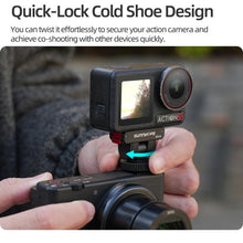 Load image into Gallery viewer, Sunnylife AD118 Sunnylife Cold Shoe Magnetic Quick Release Adapter Mount 1/4 180 Tilt Adjustable Selfie Stick Adapter Stand For DJI Osmo 360 / Action 5 Pro / 4 / 3, AD118 For DJI Osmo 360 / Action 5 Pro