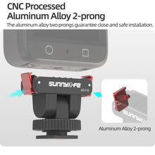 Load image into Gallery viewer, Sunnylife AD118 Sunnylife Cold Shoe Magnetic Quick Release Adapter Mount 1/4 180 Tilt Adjustable Selfie Stick Adapter Stand For DJI Osmo 360 / Action 5 Pro / 4 / 3, AD118 For DJI Osmo 360 / Action 5 Pro